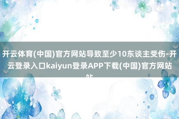 开云体育(中国)官方网站导致至少10东谈主受伤-开云登录入口kaiyun登录APP下载(中国)官方网站